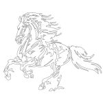 Alternative view 4 of Vive Le Color! Horses (Adult Coloring Book): Color In; De-stress (72 Tear-out Pages)