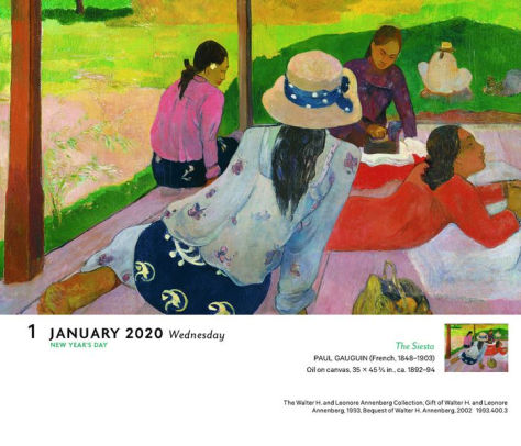 2020 Art 365 Days Of Masterpieces Desk Calendar By The