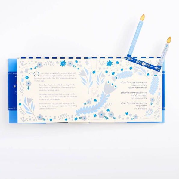 Hanukkah in a Book (UpLifting Editions): Jacket comes off. Candles pop up. Display and celebrate!