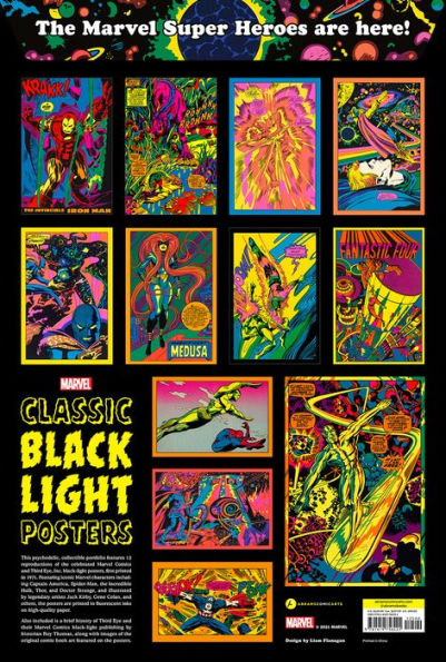 Marvel Classic Black Light Collectible Poster Portfolio