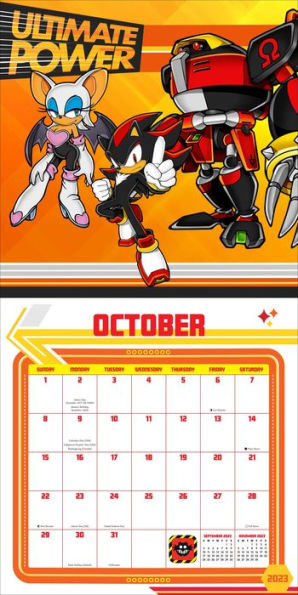 Sonic the Hedgehog 2023 Wall Calendar
