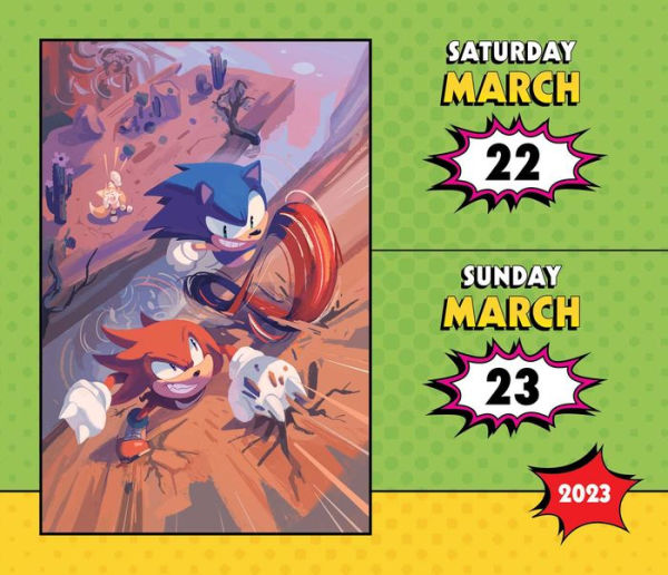 Sonic the Hedgehog Comic Collection 2023 DayToDay Calendar by Sega