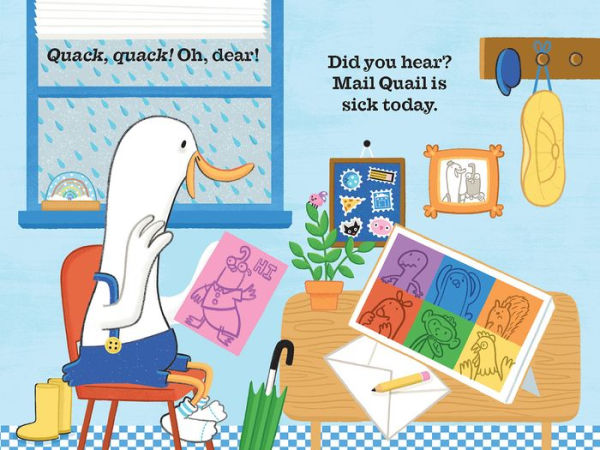 Mail Duck Helps a Friend (A Mail Duck Special Delivery): A Book of Colors and Surprises