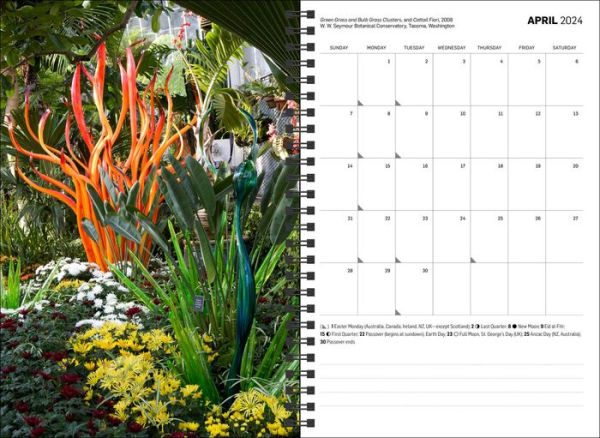 Chihuly 12-Month 2024 Hardcover Weekly Planner Calendar