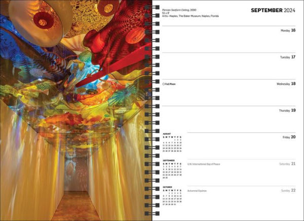 Chihuly 12-Month 2024 Hardcover Weekly Planner Calendar