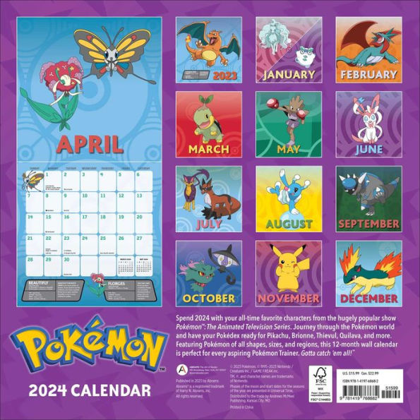 Pokemon Club, Calendar Month View