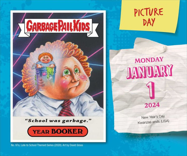 Garbage Pail Kids Stuck In School 2024 DaytoDay Calendar by The