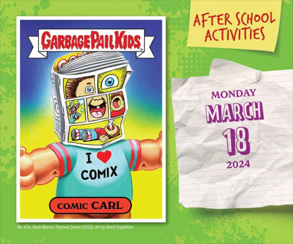 Garbage Pail Kids Stuck In School 2024 DaytoDay Calendar by The