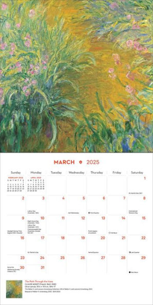 2025 Impressionism and Post-Impressionism Mini Wall Calendar