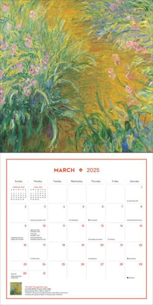 2025 Impressionism and Post-Impressionism Wall Calendar