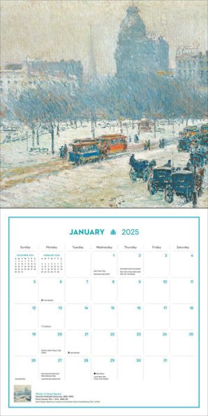 New York in Art 2025 Wall Calendar