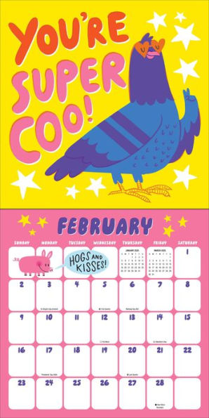 2025 Hello!Lucky All in Good Pun Wall Calendar