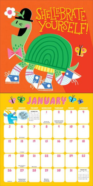 2025 Hello!Lucky All in Good Pun Wall Calendar