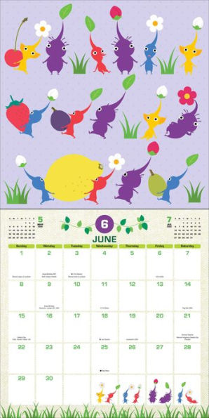 Pikmin 2025 Wall Calendar