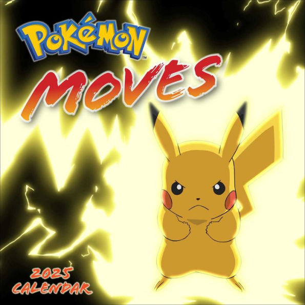 2025 Pokémon Moves Wall Calendar