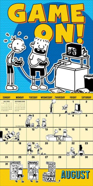 Wimpy Kid 2025 Wall Calendar