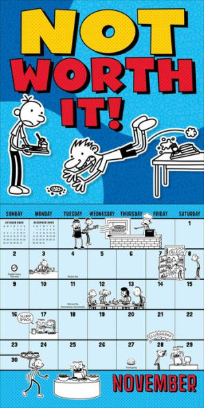 Wimpy Kid 2025 Wall Calendar