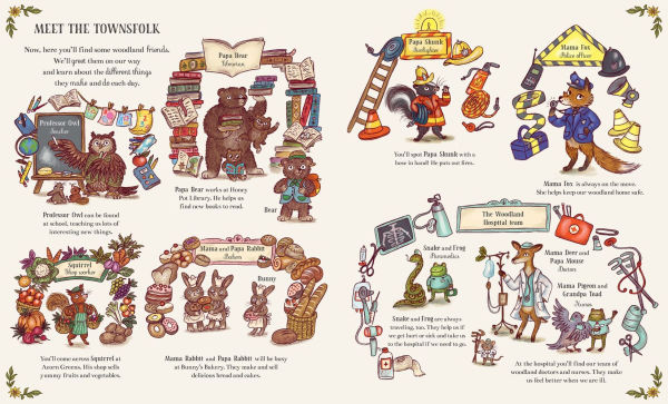 It's Busy Down the Woods Today: Friends to Meet, Places Explore, and Over 100 Things Find