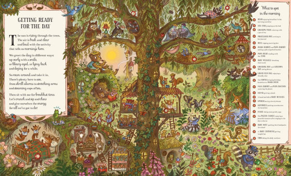 It's Busy Down the Woods Today: Friends to Meet, Places Explore, and Over 100 Things Find