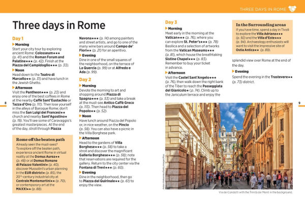 Michelin Travel Guides Short Stays: Rome: Fully Updated and Includes Detachable Map