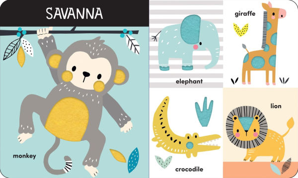 Animals: A Touch-and-Feel First Words Book: A Little Softies Board Book