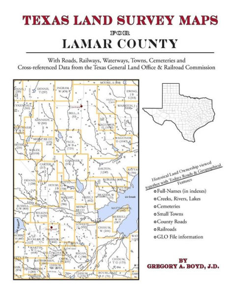 Texas Land Survey Maps for Lamar County
