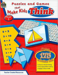 Title: Puzzles and Games That Make Kids Think Grade 1, Author: Garth Sundem