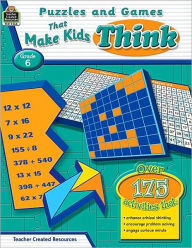Title: Puzzles and Games That Make Kids Think Grade 6, Author: Garth Sundem