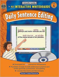 Title: Interactive Learning: Daily Sentence Editing, Grade 4 (bk w/CD), Author: Teacher Created Resources