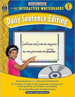 Interactive Learning: Daily Sentence Editing, Grade 5 (bk w/CD)