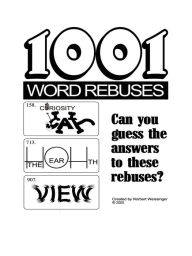 Title: 1001 Word Rebuses, Author: Norbert Weissinger