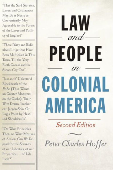 Law and People Colonial America