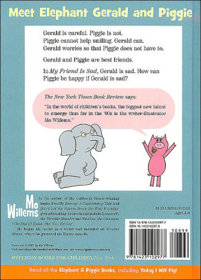 My Friend Is Sad Elephant And Piggie Series By Mo Willems Hardcover Barnes Noble