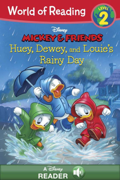 Mickey & Friends: Huey, Dewey, and Louie's Rainy Day (World of Reading Series: Level 2)