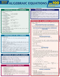 Title: Algebraic Equations Quizzer: QuickStudy Laminated Reference Guide, Author: Kizlik