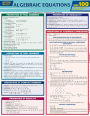 Algebraic Equations Quizzer: QuickStudy Laminated Reference Guide