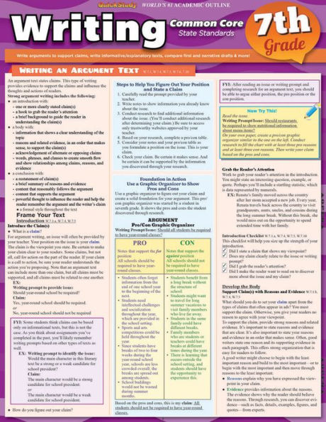 Writing Common Core 7Th Grade