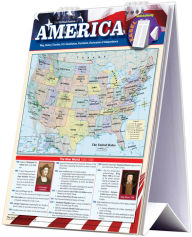 Title: America - History Easel Book: a QuickStudy Reference Tool with a US Map, History Timeline, US Constitution, Presidents & Declaration of Independence, Author: David Head PhD