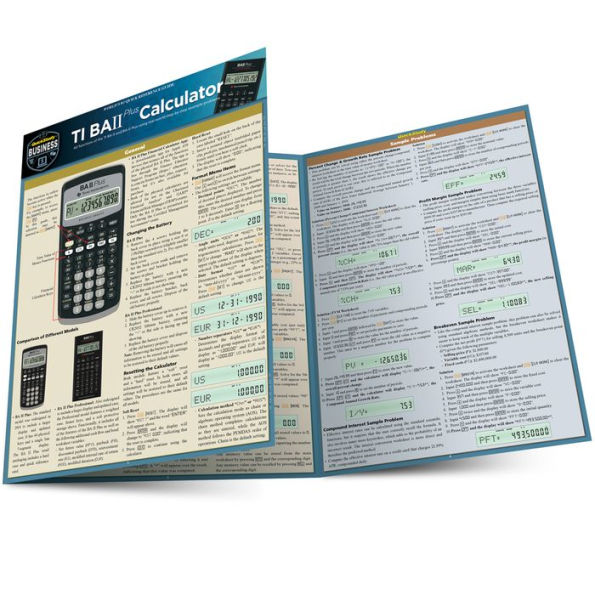 TI BA II Plus Calculator: a QuickStudy Laminated Reference Guide