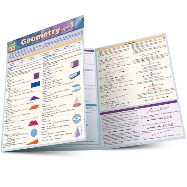 Geometry Part 1: QuickStudy Laminated Reference Guide