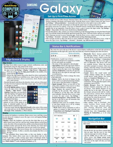 Samsung Galaxy: a QuickStudy Laminated Reference Guide