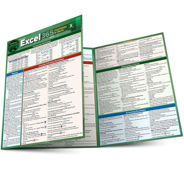Excel 365 - Pivot Tables & Charts: a QuickStudy Laminated Reference Guide