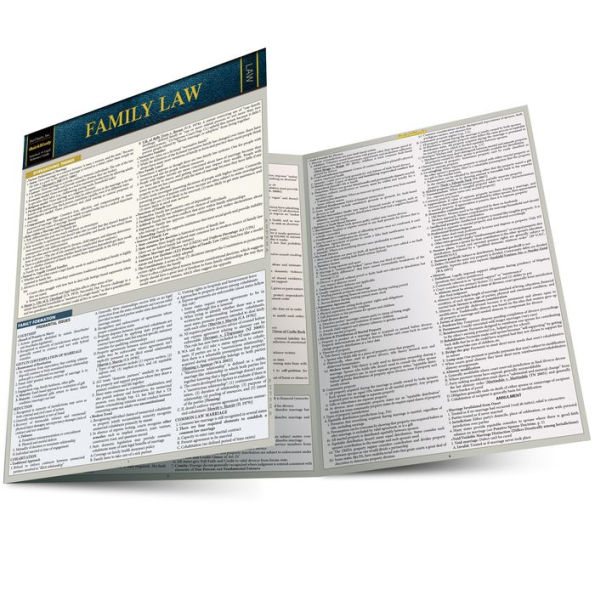 Family Law: a QuickStudy Laminated Reference Guide