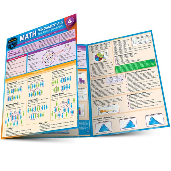 Math Fundamentals 4 - Data Analysis & Probability: a QuickStudy Laminated Reference Guide