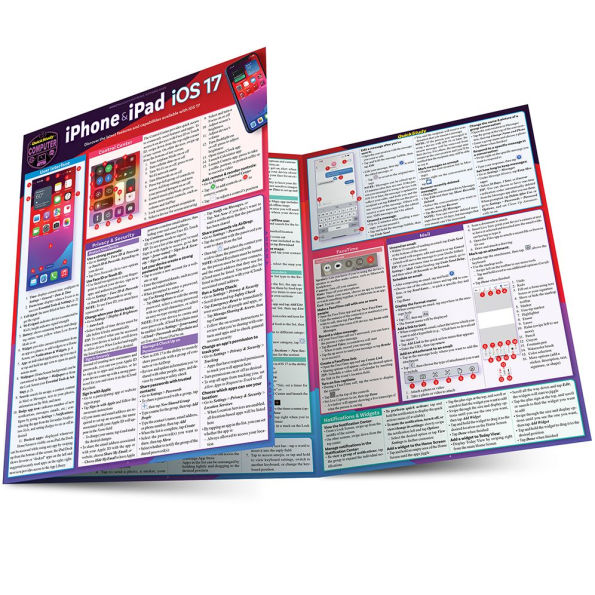 iPhone & iPad iOS 17: a QuickStudy Laminated Reference Guide