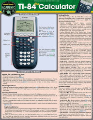 Ti 84 Plus Calculator: a QuickStudy Laminated Reference Guide