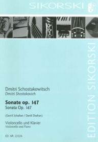 Title: Sonata for Violoncello and Piano, Author: Dmitri Shostakovich