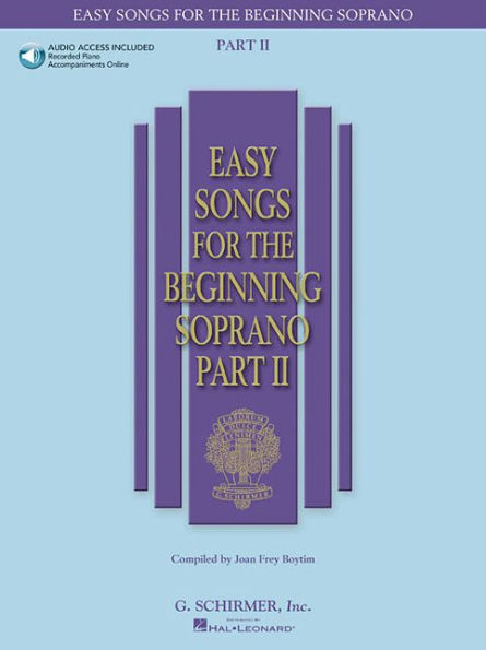 Easy Songs for Beginning Singers - Part II Book/Online Audio