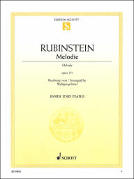 Title: Melodie Op. 3, No. 1: Horn and Piano, Author: Anton Rubinstein