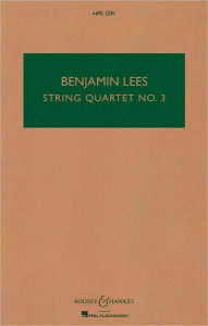 Title: String Quartet No. 3: Study Score, Author: Benjamin Lees